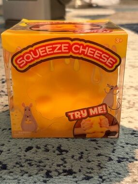Toymendous Squeeze Cheese Jumbo Squishy Sensory Fidget Toy New